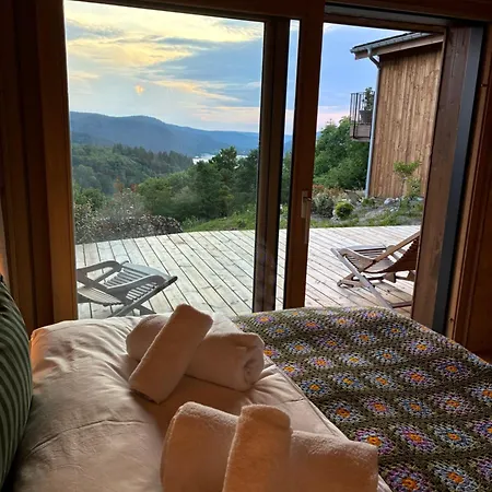 シャレー Hissala, Vue Et Sauna *